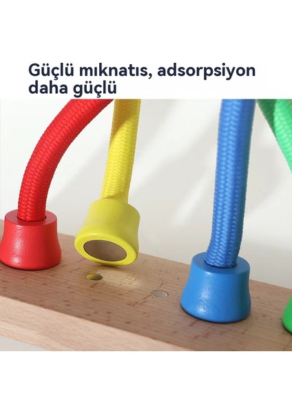 Çocukların Ahşap Ip Çözme Oyunu, Bebek Düşünme Gelişimi, Odak Eğitimi Oyuncakları (Yurt Dışından)