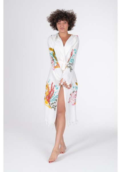 Baskılı Bambu Peştemal Sabahlık Bornoz fiyatları