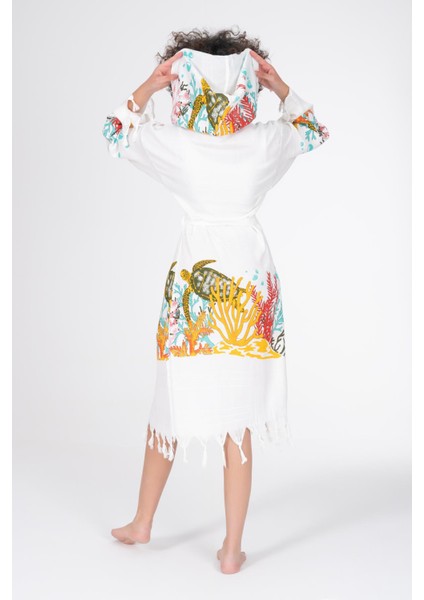 Baskılı Bambu Peştemal Sabahlık Bornoz fırsatları