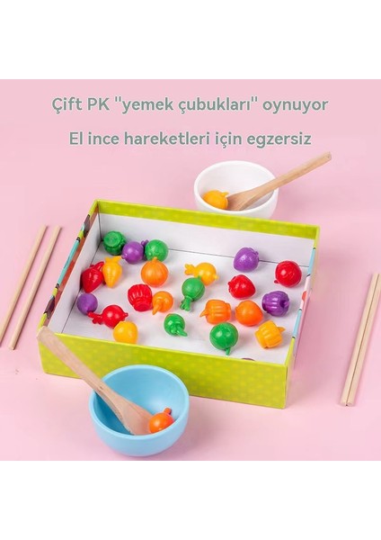 Simüle Edilmiş Beslenme Oyunu, Çocukların Erken Eğitimi, Ince Hareketler, Yemek Çubuklarını Sıkma Egzersizi, Bulmaca Oyuncakları (Yurt Dışından) indirimleri