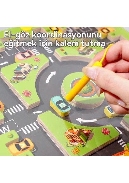 Manyetik Mektup Eşleştirme Bilişsel Park Labirent Kalem Kavrama Eğitimi El Erken Eğitim Bulmaca Oyuncak (Yurt Dışından) modelleri
