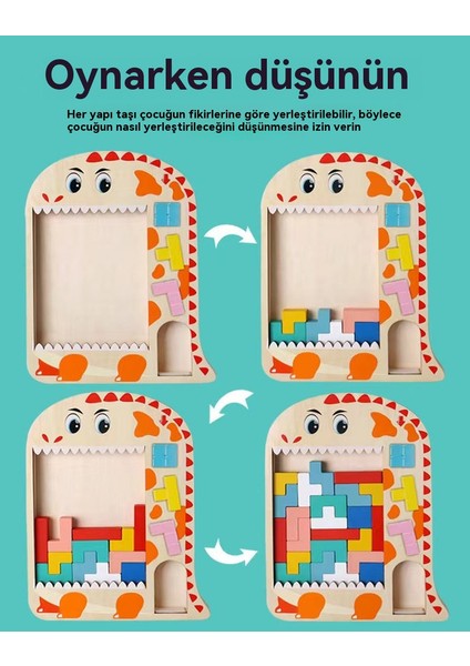 Çocuk Bulmacası, Entelektüel ve Düşünme Eğitimi, Ahşap Kızlar, Erkekler, Oyuncak Bebekler Için Tetris Blok Bulmaca (Yurt Dışından)
