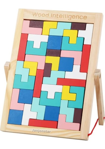 Çocuk Bulmacası, Entelektüel ve Düşünme Eğitimi, Ahşap Kızlar, Erkekler, Oyuncak Bebekler Için Tetris Blok Bulmaca (Yurt Dışından)