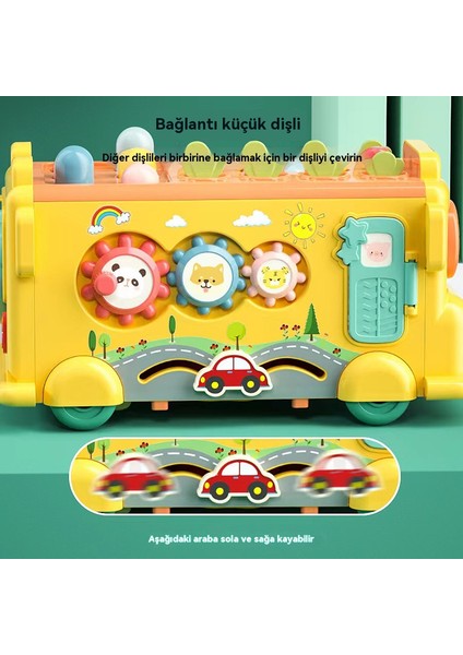 Yeni Çok Fonksiyonlu Bebek Otobüsü Saklama Kutusu, Erken Eğitim Makinesi, Bulmaca Akıllı Bebek Müzik Aydınlanma Oyuncak (Yurt Dışından) fırsatları