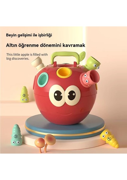 Apple Böcek Av Çifti Müzik Oyuncak Numarası Eşleştirme Oyunu Bebek Çocuk El Göz Koordinasyonu (Yurt Dışından)