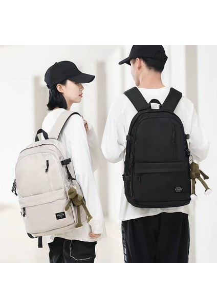 2024 Bahar Yeni Öğrenci Sırt Çantası Okul Çantası Basit Kore Tarzı Sırt Çantası Kadın Seyahat Eğlence Çantası (Yurt Dışından) fırsatları