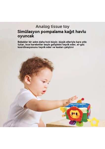 Yeni 0-1 Yaşında Olmayan Yırtılabilir Kağıt Havlu Kutusu Ipli Sevinç Ipli Kağıt Erken Eğitim Yaratıcı Oyuncak (Yurt Dışından)