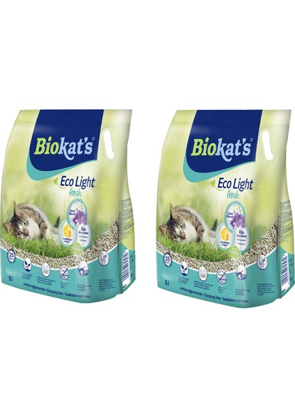 Eco Light Fresh Spring Blossom Pelet Kedi Kumu 5lt (2 Adet)