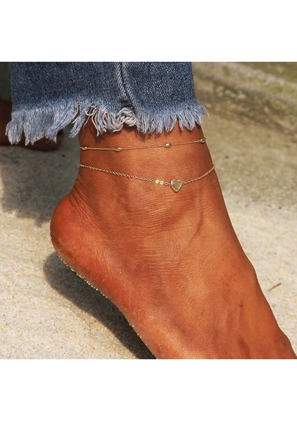 C1258-GÜMÜŞ Rscvonm Kalp Kadın Halhal Yalınayak Tığ Sandalet Ayak Takı Bacak Yeni Halhal Ayak Bileği Bilezikler Kadınlar Için Bacak Zinciri (Yurt Dışından) fırsatları