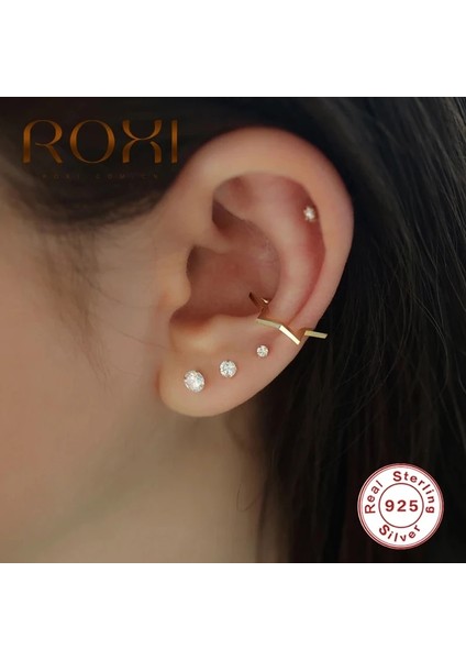Çizgi Altın Roxı Moda Ins Hattı Kristal Geometrik Kadın Kulak Manşet Kolczyki Basit Yıldız Küpe Kadınlar Için Hayır Piercing Klip Küpe (Yurt Dışından) fırsatları