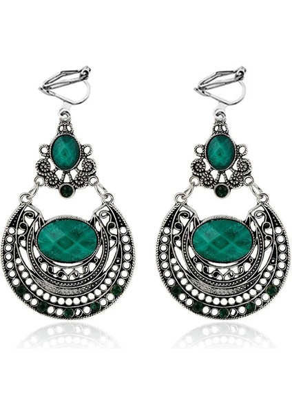 Mor Jıofree Metal Vintage Klip Küpe Moda Takı Hint Boho Oyma Antik Hiçbir Deldi Küpe Kadınlar Için Oorbellen (Yurt Dışından) modelleri