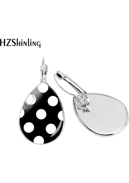 No.17 Boyutu 2019 Yeni Kırmızı Puantiyeli Gözyaşı Damlası Küpe Bronz Kulak Klipsi Renkli Puanl Küpe Klipler Cam Kubbe Takı (Yurt Dışından) fiyatları