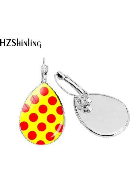 No.17 Boyutu 2019 Yeni Kırmızı Puantiyeli Gözyaşı Damlası Küpe Bronz Kulak Klipsi Renkli Puanl Küpe Klipler Cam Kubbe Takı (Yurt Dışından) indirimleri