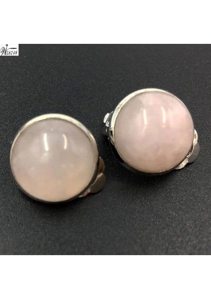 Pembe Kristal MC6981 Kaplan Gözü Lapis Lazuli Malakit Aventurin Opal Howlite Kristal Unakite Jaspe Abalone Kabuk Sanat Oval Klip Küpe WB659 (Yurt Dışından)