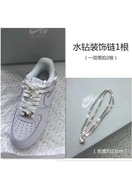 Gümüş Tarzı No.3 Boyutu 2021 Çeşitli Crystal Rhinestone Ayakkabı Zincirleri, Af1 Spor Ayakkabı Dekorasyonu, Lüks Moda Ayakkabı Aksesuarları, Tasarımcı Charm (Yurt Dışından)
