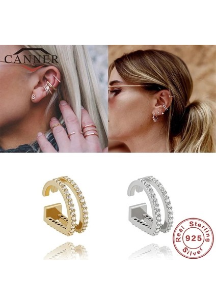 Altın Rengi 2 Anner Yeni Küpe Klipsli Küpe Gümüş Klip Küpe Kadınlar Için Hiçbir Piercing Kıkırdak Küpe Takı (Yurt Dışından) fiyatları