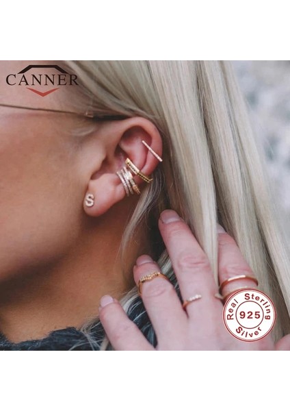 Altın Rengi 2 Anner Yeni Küpe Klipsli Küpe Gümüş Klip Küpe Kadınlar Için Hiçbir Piercing Kıkırdak Küpe Takı (Yurt Dışından) fırsatları
