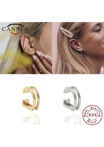 Altın Rengi 2 Anner Yeni Küpe Klipsli Küpe Gümüş Klip Küpe Kadınlar Için Hiçbir Piercing Kıkırdak Küpe Takı (Yurt Dışından) indirimleri