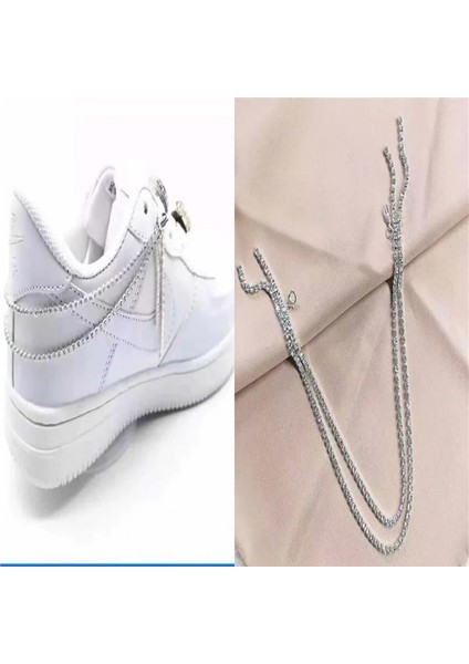 Gümüş Tarzı No.3 Boyutu 2021 Çeşitli Crystal Rhinestone Ayakkabı Zincirleri, Af1 Spor Ayakkabı Dekorasyonu, Lüks Moda Ayakkabı Aksesuarları, Tasarımcı Charm (Yurt Dışından) indirimleri