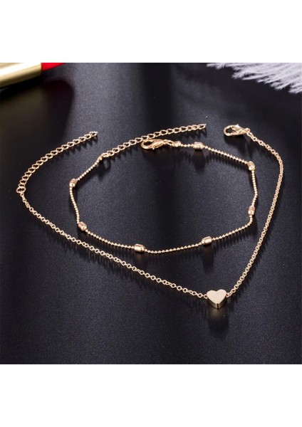 Stil 6 Basit Kalp Kadın Halhal Yalınayak Tığ Sandalet Ayak Takı Bacak Yeni Halhal Ayak Bileği Bilezikler Kadınlar Için Bacak Zinciri (Yurt Dışından) fırsatları