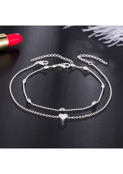 Stil 6 Basit Kalp Kadın Halhal Yalınayak Tığ Sandalet Ayak Takı Bacak Yeni Halhal Ayak Bileği Bilezikler Kadınlar Için Bacak Zinciri (Yurt Dışından) indirimleri