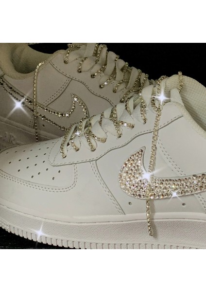 Gümüş Tarzı No.2 Boyutu 2021 Çeşitli Crystal Rhinestone Ayakkabı Zincirleri, Af1 Spor Ayakkabı Dekorasyonu, Lüks Moda Ayakkabı Aksesuarları, Tasarımcı Charm (Yurt Dışından)