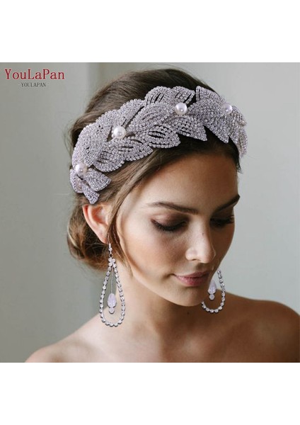 HP366-ALTIN Topqueen HP366 Lüks Gelin Tiara Taç Çiçek Taç Gelin Çelenk Bohemia Saç Bantları Düğün Gelin Saç Vines Aksesuarları (Yurt Dışından) fiyatları