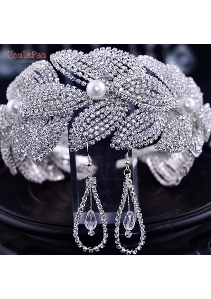 HP366-ALTIN Topqueen HP366 Lüks Gelin Tiara Taç Çiçek Taç Gelin Çelenk Bohemia Saç Bantları Düğün Gelin Saç Vines Aksesuarları (Yurt Dışından) modelleri
