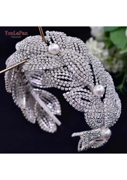 HP366-ALTIN Topqueen HP366 Lüks Gelin Tiara Taç Çiçek Taç Gelin Çelenk Bohemia Saç Bantları Düğün Gelin Saç Vines Aksesuarları (Yurt Dışından) fırsatları