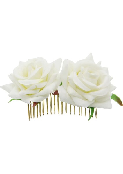 Pembe Whitered Rose Çiçek Saç Tarakları Düğün Gelin Moda Takı Kadınlar Balo Başlığı Charm Saç Aksesuarları Saç Dudakları (Yurt Dışından) fiyatları