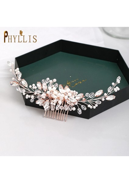 A279-ALTIN A33 Inci Düğün Tarak Kafa Takı Gelin Saç Klipleri Çiçek Başlığı Kristal Kadınlar Tiaras Rhinestone Gelin Saç Aksesuarları (Yurt Dışından) modelleri