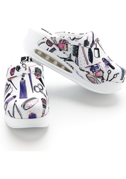 Makyaj Desenli Ortopedik Taban Hakiki Deri Sabo Terlik fiyatları