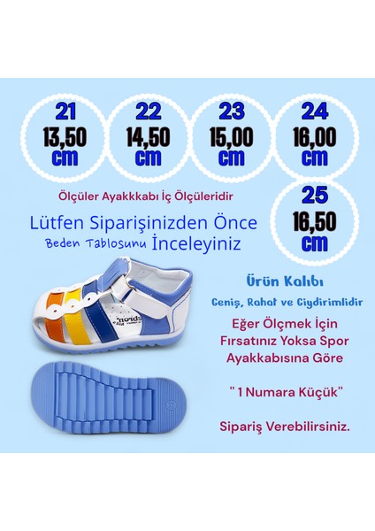 Ortopedik Erkek Bebek Sandaleti EBGCM2406