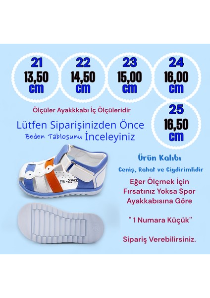 Ortopedik Erkek Bebek Sandaleti EBGCM2406