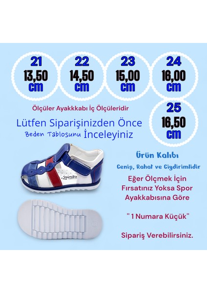 Ortopedik Erkek Bebek Sandaleti EBGCM2406