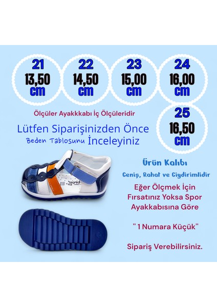 Ortopedik Erkek Bebek Sandaleti EBGCM2406