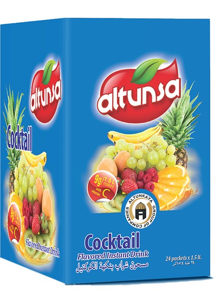 Çilek Ananas Kokteyl Toz Içecek Seti