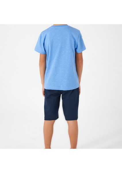 2510 Dance With Waves Erkek Şort Pijama Takım modelleri