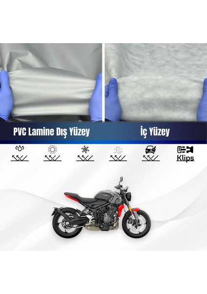 Ultra Shop Trıumph Trident 660 Su Geçirmez Motosiklet Branda 4 Mevsime Uygun Motor Branda