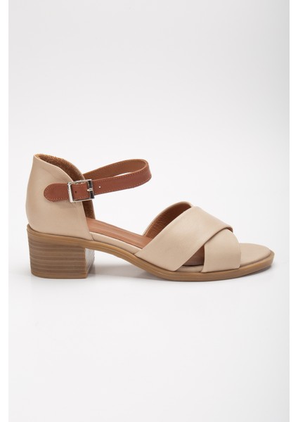 Kadın Deri Önü Çapraz Bilekten Bağlı Sandalet 2890 Sandalet Sılvergrey 38 modelleri