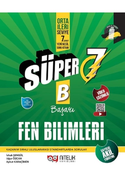 7. Sınıf Süper B ( Başarı) Tüm Dersler Soru Bankası 4 Kitap
