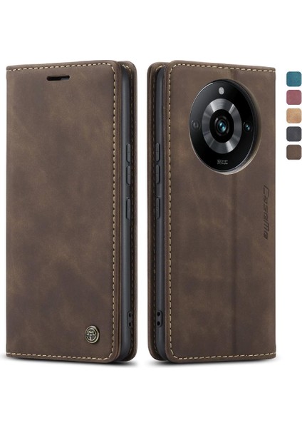 Realme 11 Pro Artı Kılıf Kart Yuvası Için Flip Case Kickstand Flip Folio Kitap (Yurt Dışından)