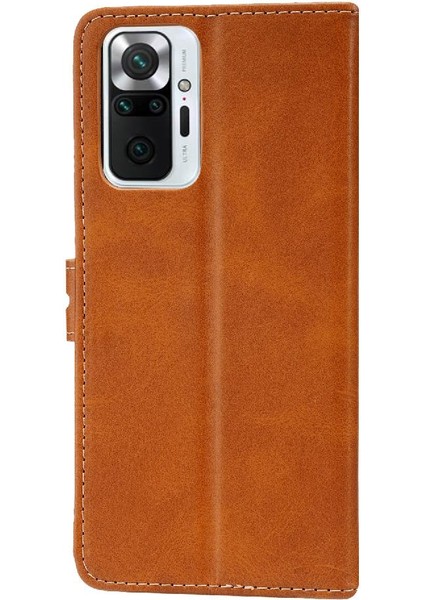 Cüzdan Kılıf Için Xiaomi Redmi Not 10 Pro Max Kart Tutucu Kickstand Tüm (Yurt Dışından)