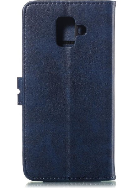 Samsung Galaxy A6 2018 Kickstand Için Cüzdan Durumda Tüm Yuvarlak Koruma (Yurt Dışından)