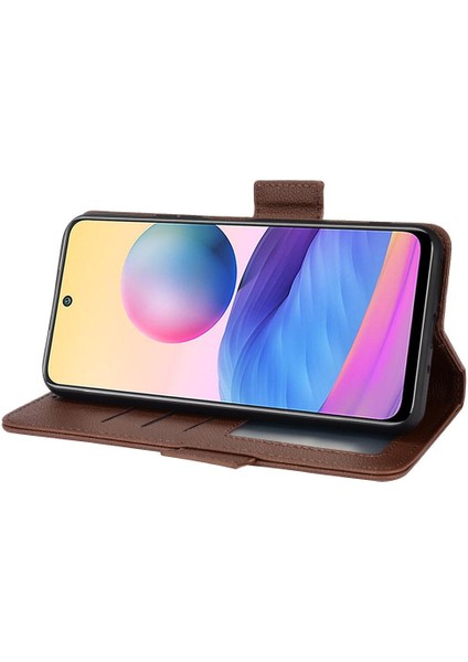 Xiaomi Redmi Için Not 10T 5g Kart Yuvaları Tutucu Yan Toka Cüzdan Pu (Yurt Dışından)