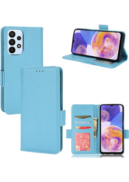 Samsung Galaxy M23 5g Için Kılıf Yan Toka Cüzdan Pu Deri Manyetik Kart (Yurt Dışından)