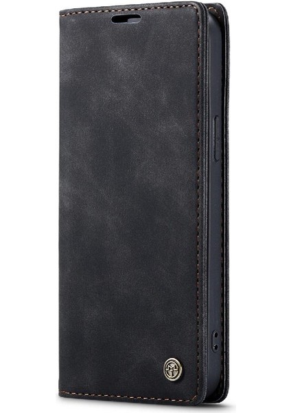 Iphone 15 Için Flip Case Pro Flip Folio Kitap Vintage Pu Deri Cüzdan Kılıf (Yurt Dışından)