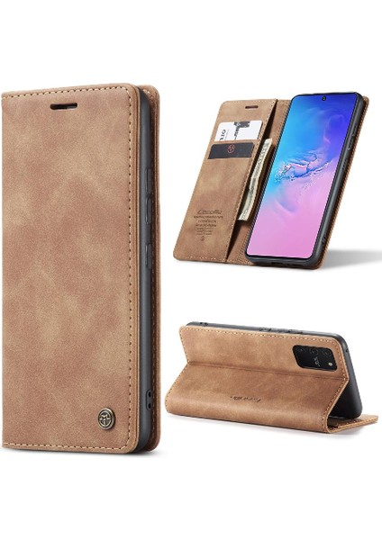 Colorful Shop Samsung Galaxy S10 Lite Flip Case Için Folio Kitap Vintage Pu Deri (Yurt Dışından)