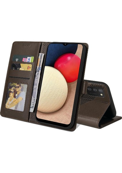 Samsung Galaxy A02S Premium Deri Darbeye 4 Köşe Için Flip Case (Yurt Dışından) indirimleri