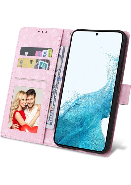 Ile Uyumlu Samsung Galaxy S23 Fe 5g Vaka Retro Yaldızlı Kırmızı Gül Çiçek Manyetik Pu Deri Rfıd Engelleme Flip Kart Yuvaları Tutucu Cüzdan Kapağı (Yurt Dışından) fiyatları